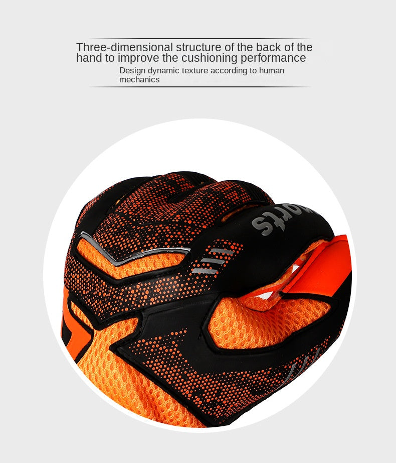 Kids Men Professional Soccer Goalkeeper Gloves 4mm Latex With Finger Protection Children Adults Football Goalie Gloves Protector
