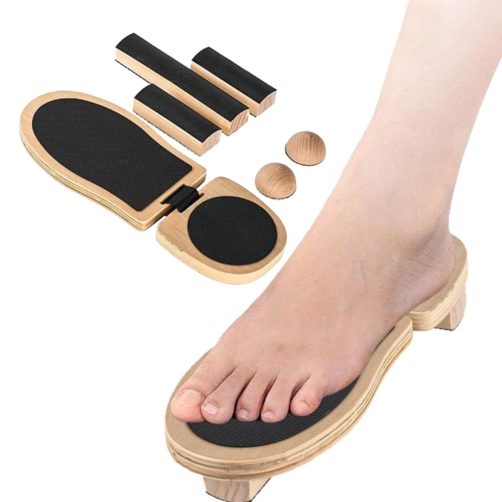 Ankle Strengthener Non Slip Foot Stretcher Stability Exercises Balance Board Wooden Ankle Strengthener Posture Corrector