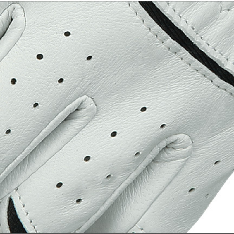 Men Golf Gloves Kid White Cape Genuine Leather Sport Hand Glove Wear Breathable Skid-proof Single Left Right Handed ST025