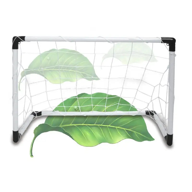 2In1 Mini Football  Ball Goal Folding Post Net + Pump Kids Sport Indoor Outdoor Games Toys Kids Sports Training Equipment
