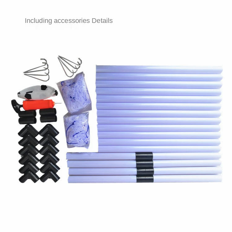 2In1 Mini Football  Ball Goal Folding Post Net + Pump Kids Sport Indoor Outdoor Games Toys Kids Sports Training Equipment