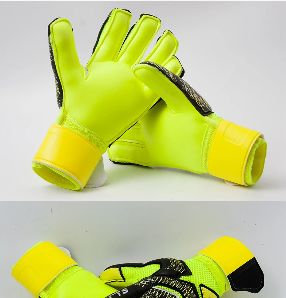 Men's Professional Football Goalkeeper Gloves Kids Latex Finger Protection Adults Soccer Sport Non-slip Goalie Gloves