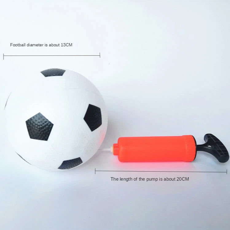 2In1 Mini Football  Ball Goal Folding Post Net + Pump Kids Sport Indoor Outdoor Games Toys Kids Sports Training Equipment