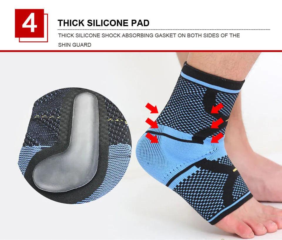 AOLIKES 1PCS Sports Ankle Support Ankle Pads Elastic Brace Guard Foot Basketball Football Badminton Anti Sprained Ankles Protect