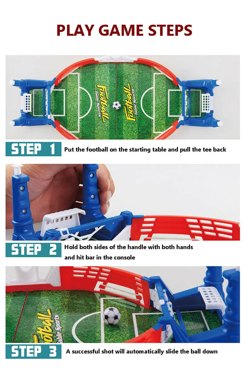 Mini Table Top Football Board Machine Soccer Toy Game Shooting Educational Outdoor Sport Kids Tables Play Ball Toys For Boys