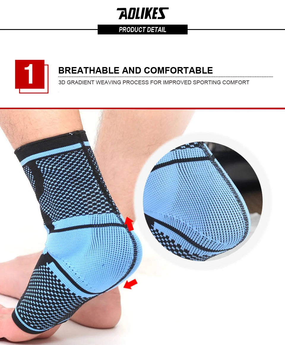 AOLIKES 1PCS Sports Ankle Support Ankle Pads Elastic Brace Guard Foot Basketball Football Badminton Anti Sprained Ankles Protect