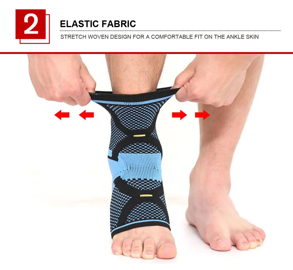 AOLIKES 1PCS Sports Ankle Support Ankle Pads Elastic Brace Guard Foot Basketball Football Badminton Anti Sprained Ankles Protect