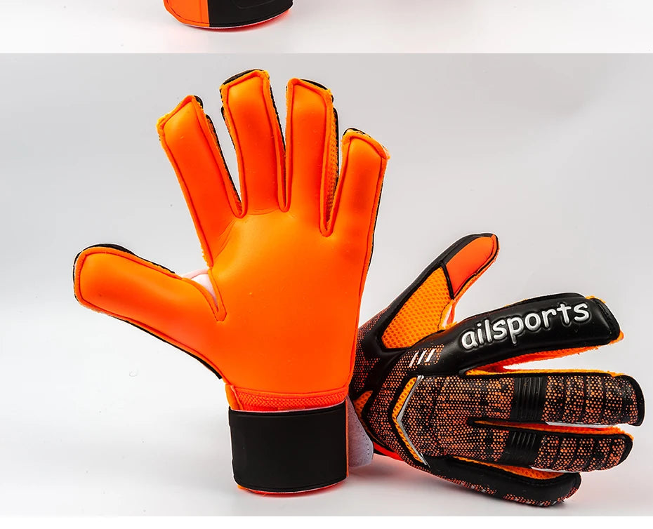 Men's Professional Football Goalkeeper Gloves Kids Latex Finger Protection Adults Soccer Sport Non-slip Goalie Gloves