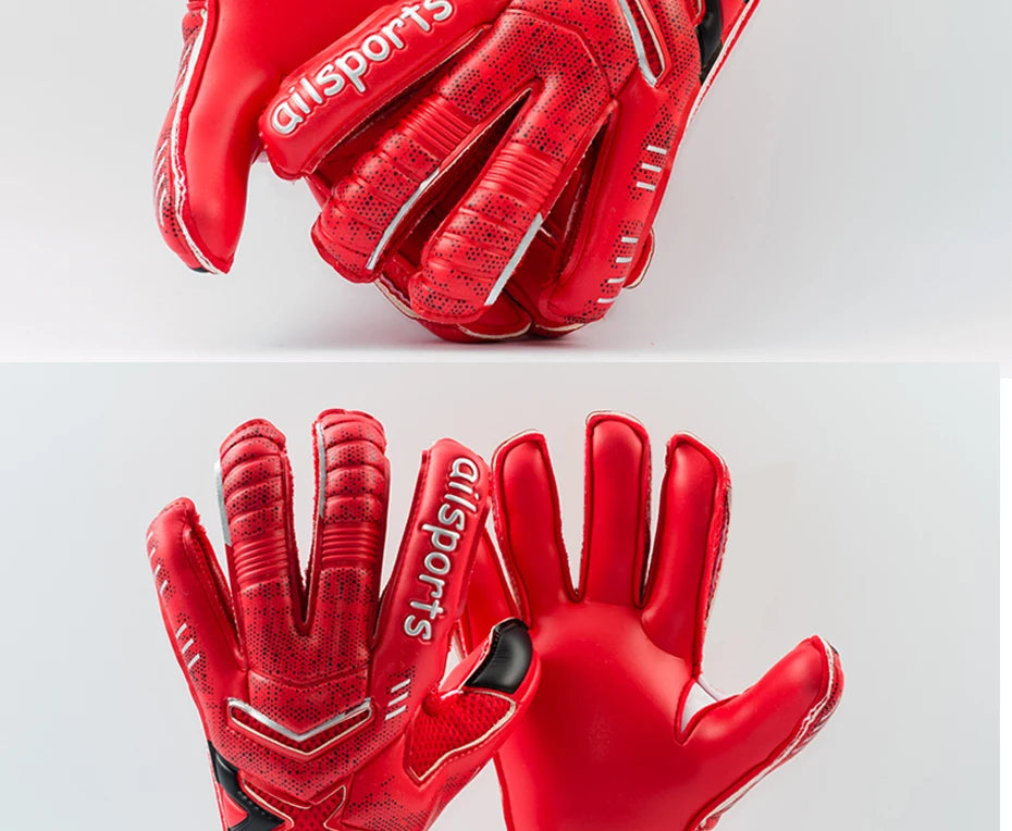 Men's Professional Football Goalkeeper Gloves Kids Latex Finger Protection Adults Soccer Sport Non-slip Goalie Gloves