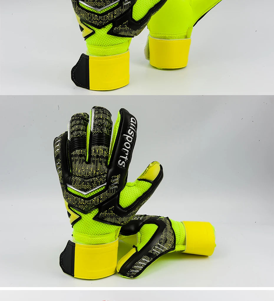 Men's Professional Football Goalkeeper Gloves Kids Latex Finger Protection Adults Soccer Sport Non-slip Goalie Gloves