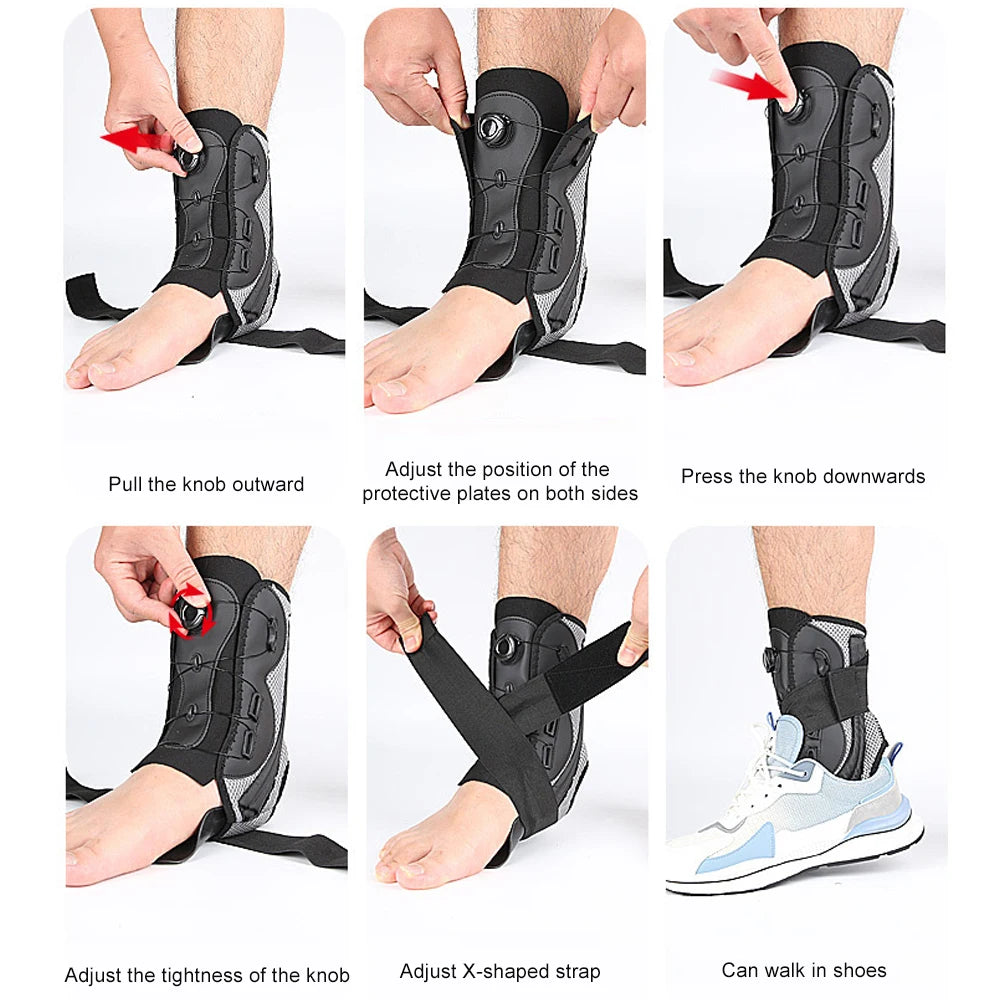1PCS Ankle Brace For Sprained Ankle, Slim Fit. Unique Multi-Function Stabilizer- Ankle Support for Women Men, Easy to use
