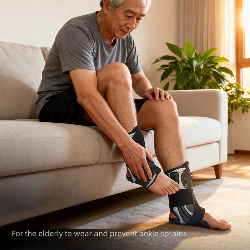 1pc Ankle Brace for Women Men, Ankle Support Brace for Injury Recovery, Sprain, Achilles, Ankle Stabilizer for Running, Hiking
