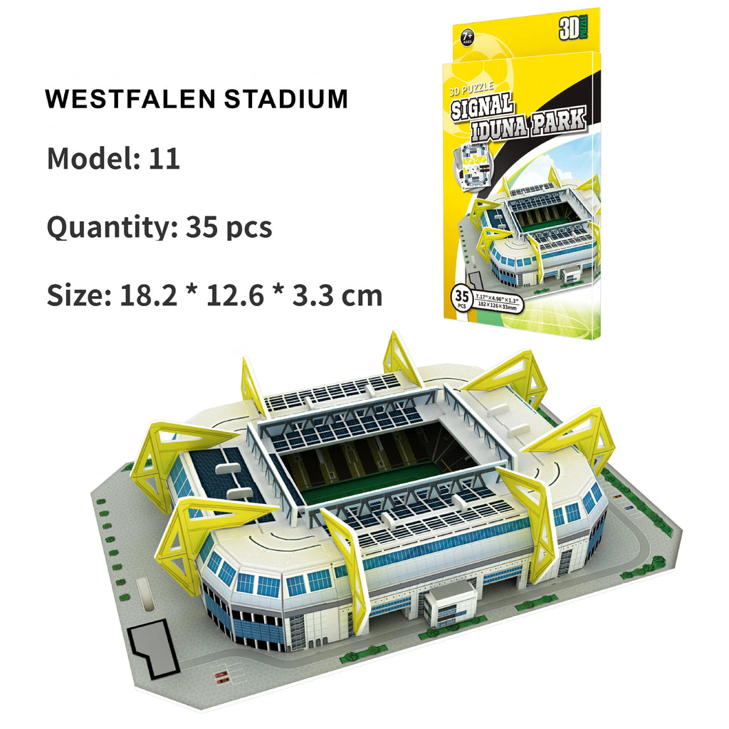 3D paper stadium puzzle model for passionate  football fans to fight with your home team