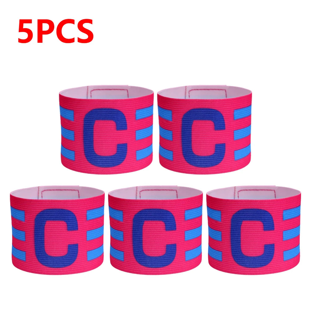 5/10pcs Kid Adults Football Captain Armband Soccer Arm Band Leader Competition Soccer Captain Group Armband Football Training