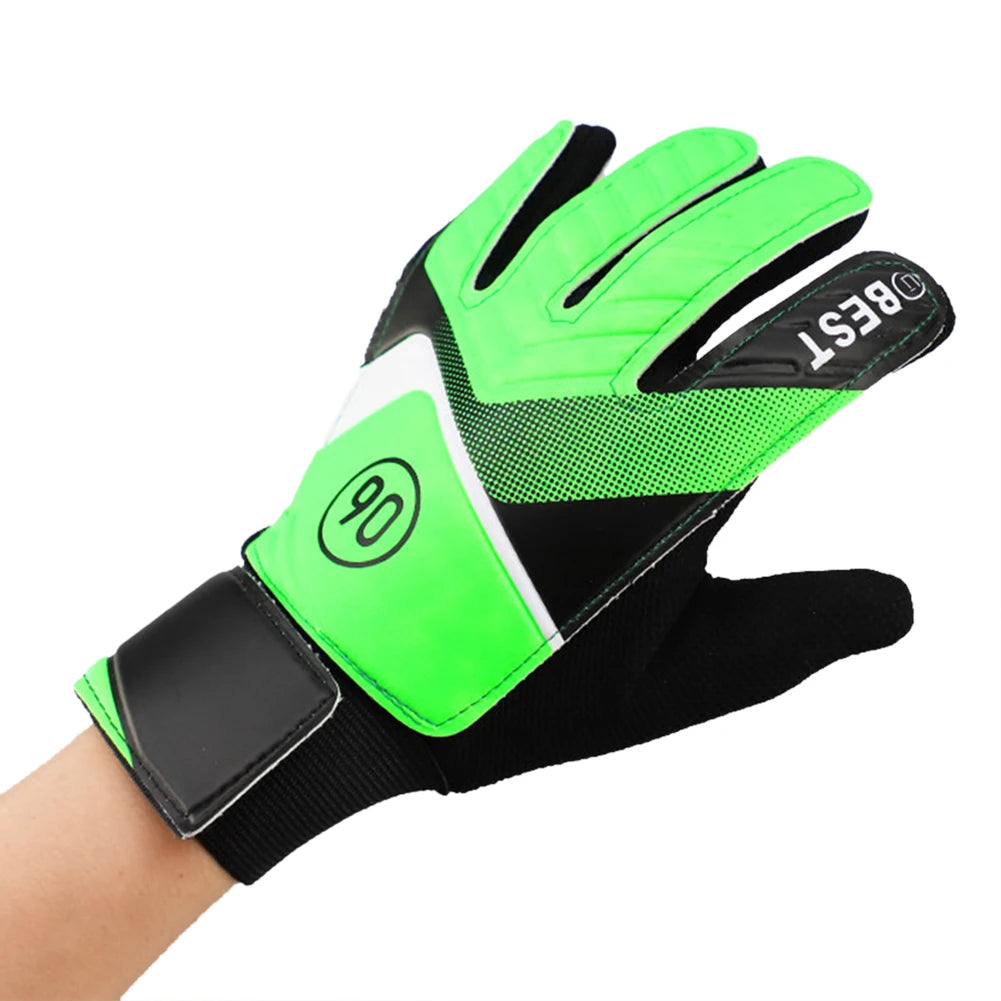 Children's Goalkeeper Gloves Anti-Collision Latex PU Goalkeeper Hand Protection Football Gloves Soccer Accessories for Kids