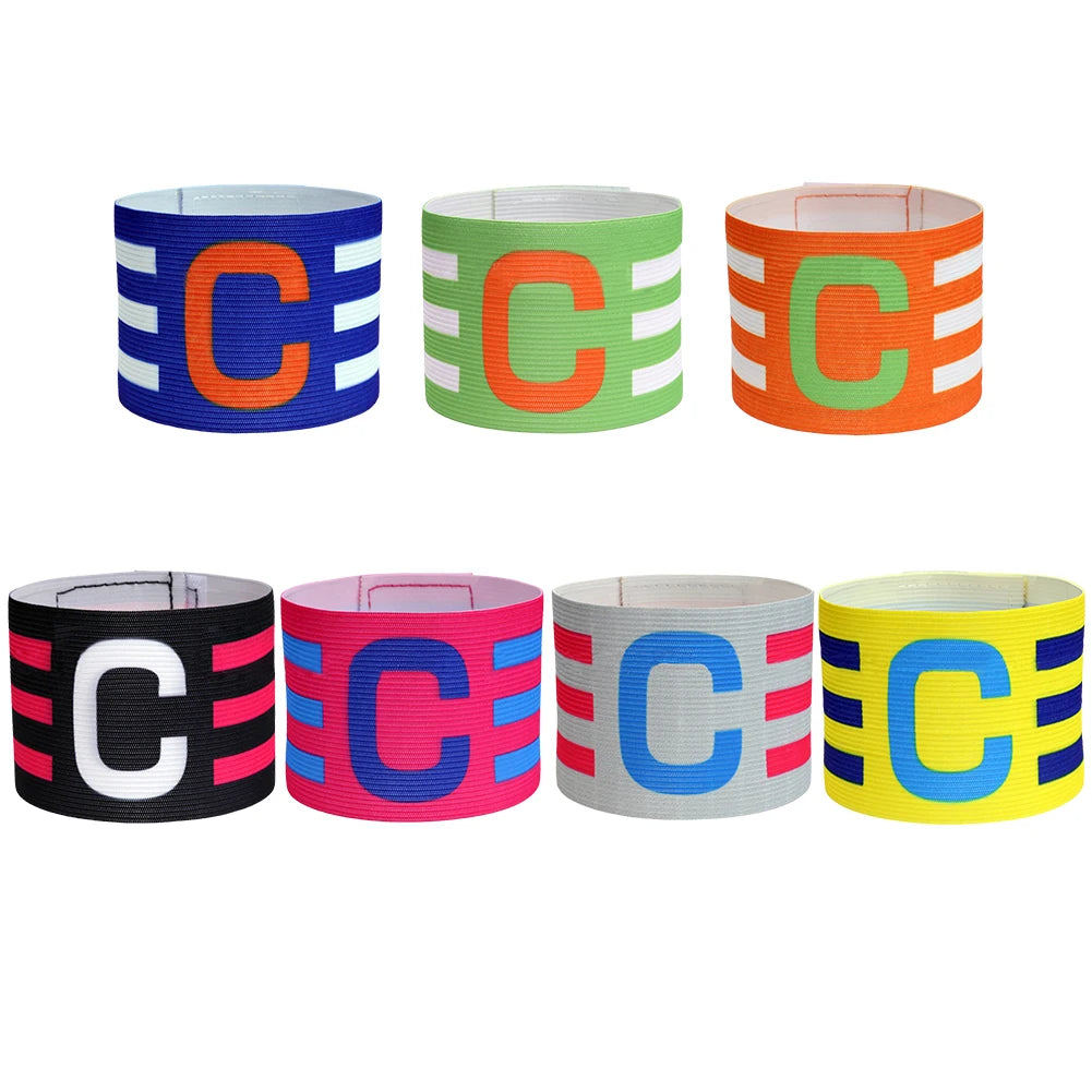 Kid Adults Football Captain Armband Adjustable Soccer Arm Band Team Competition Gifts Professional Training Football Armband