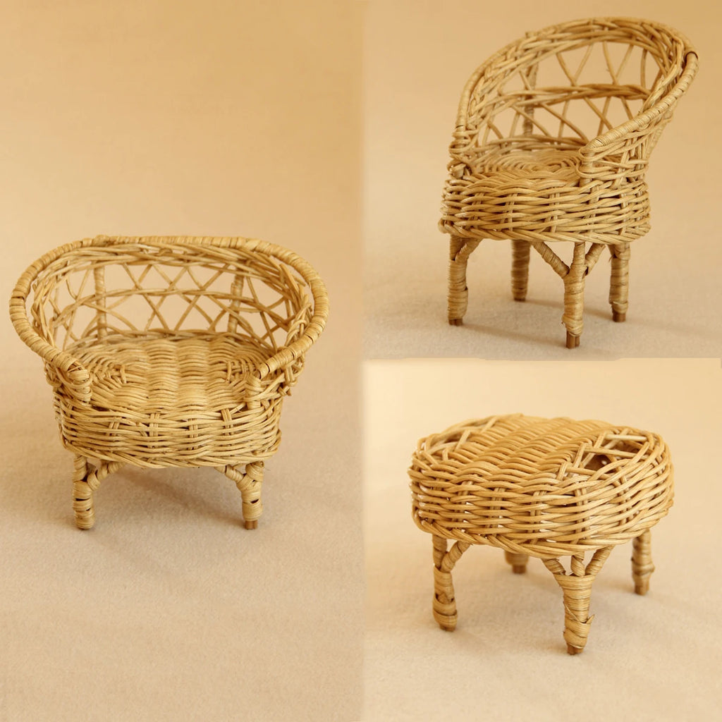 Miniature Simulation Furniture 1:12 Scale for Bathroom, Kitchen, and Bedroom, Suitable for Mini House Decorations