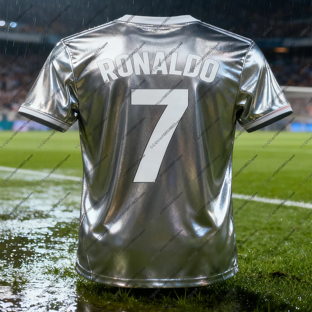 Football Jersey Breathable Street Soccer Casual T Shirt Tee Men Kid Male Top Cristiano Ronaldo 7 Quick-drying Boy Sport Gift Top