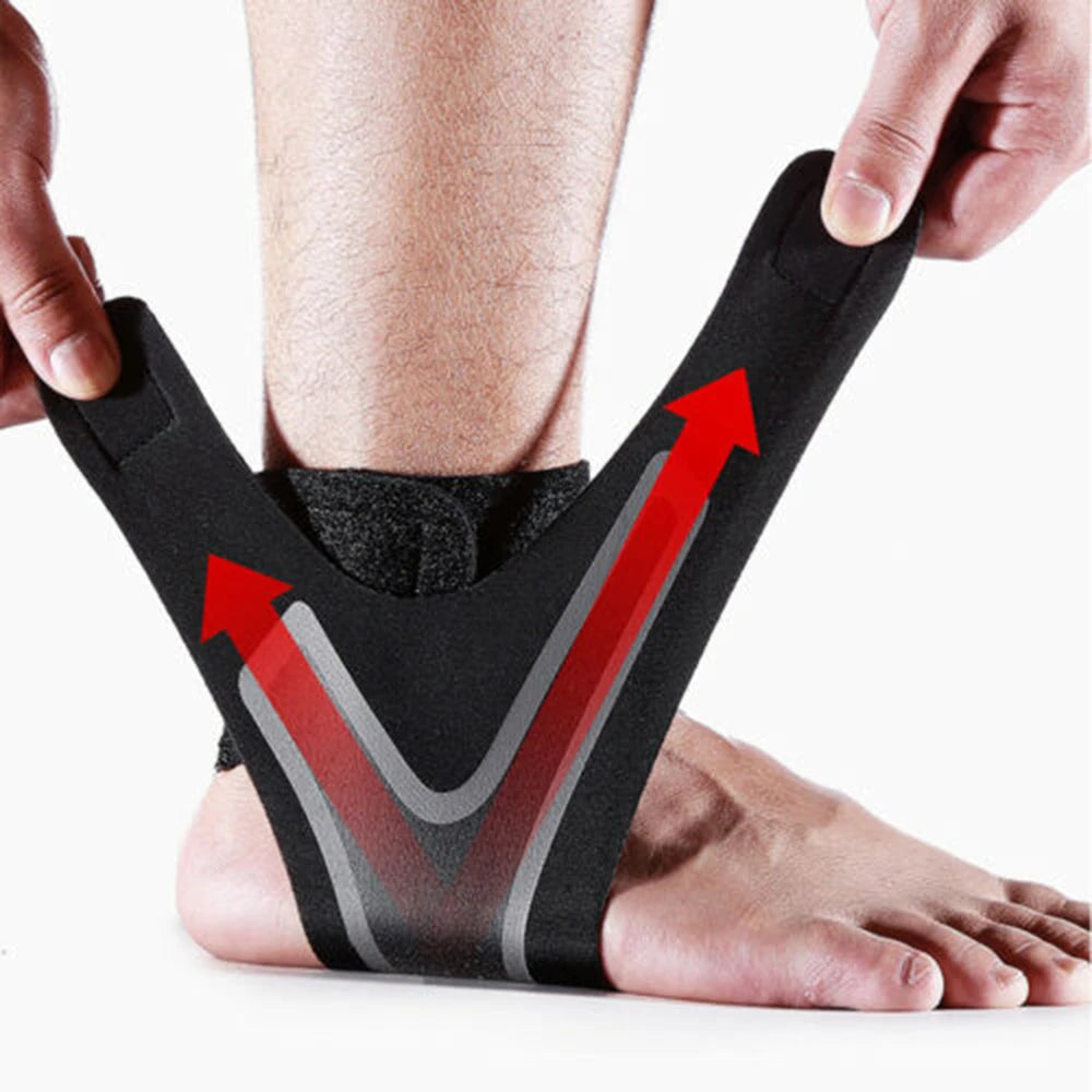 Lightweight Breathable Foot Protection Bandage Compression Ankle Wrap Adjustable Anke Support Brace Elastic Ankle Brace