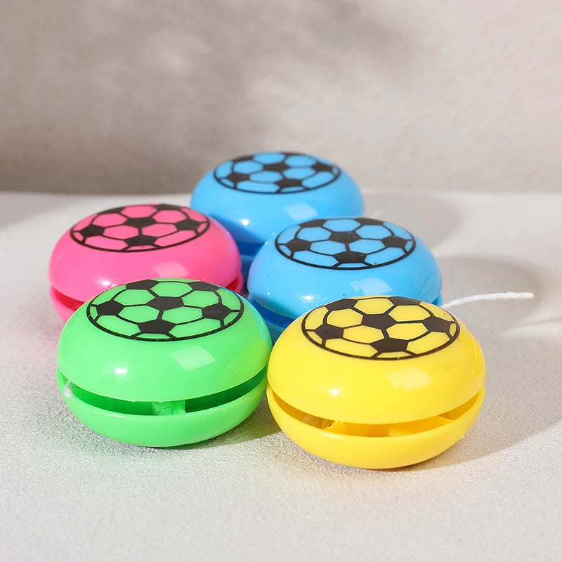 12/24pcs Mini Football Yoyo Balls Toy Kids Sports Theme Soccer Birthday Party Favors Goodie Pinata Filler Boy Girl School Gifts