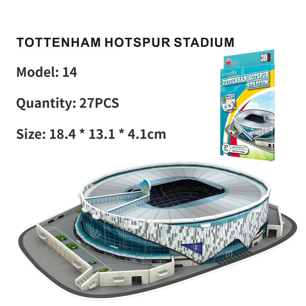 3D paper stadium puzzle model for passionate  football fans to fight with your home team