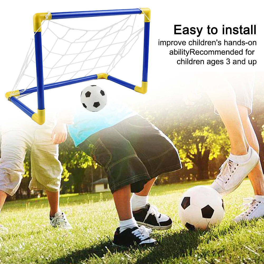 1pc Football Goal Post Frame Set Inflatable Football Lightweight Portable 447X250X323Mm Plastic Team Sports Soccer Accessories