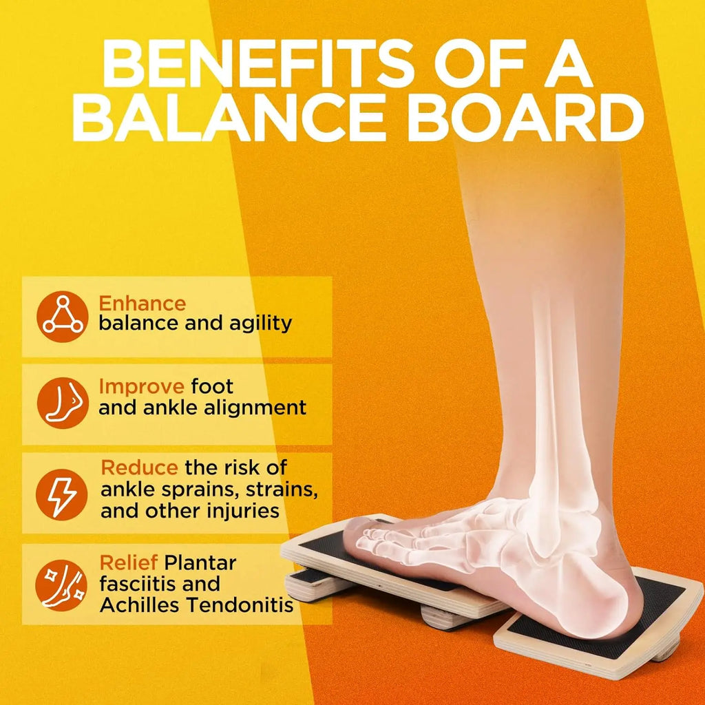 Ankle Balance Board Foot Strengthener Trainer For Pilates Balance Training Sprained Insole Stability Exercises Plantar Fasciitis
