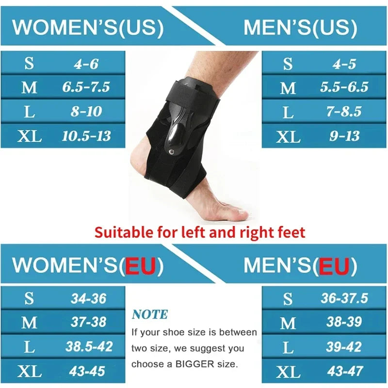 Ankle Brace for Sprained Ankle Support with Side Stabilizers for Men Women Ankle Splint Stabilizer Recovery Tendonitis