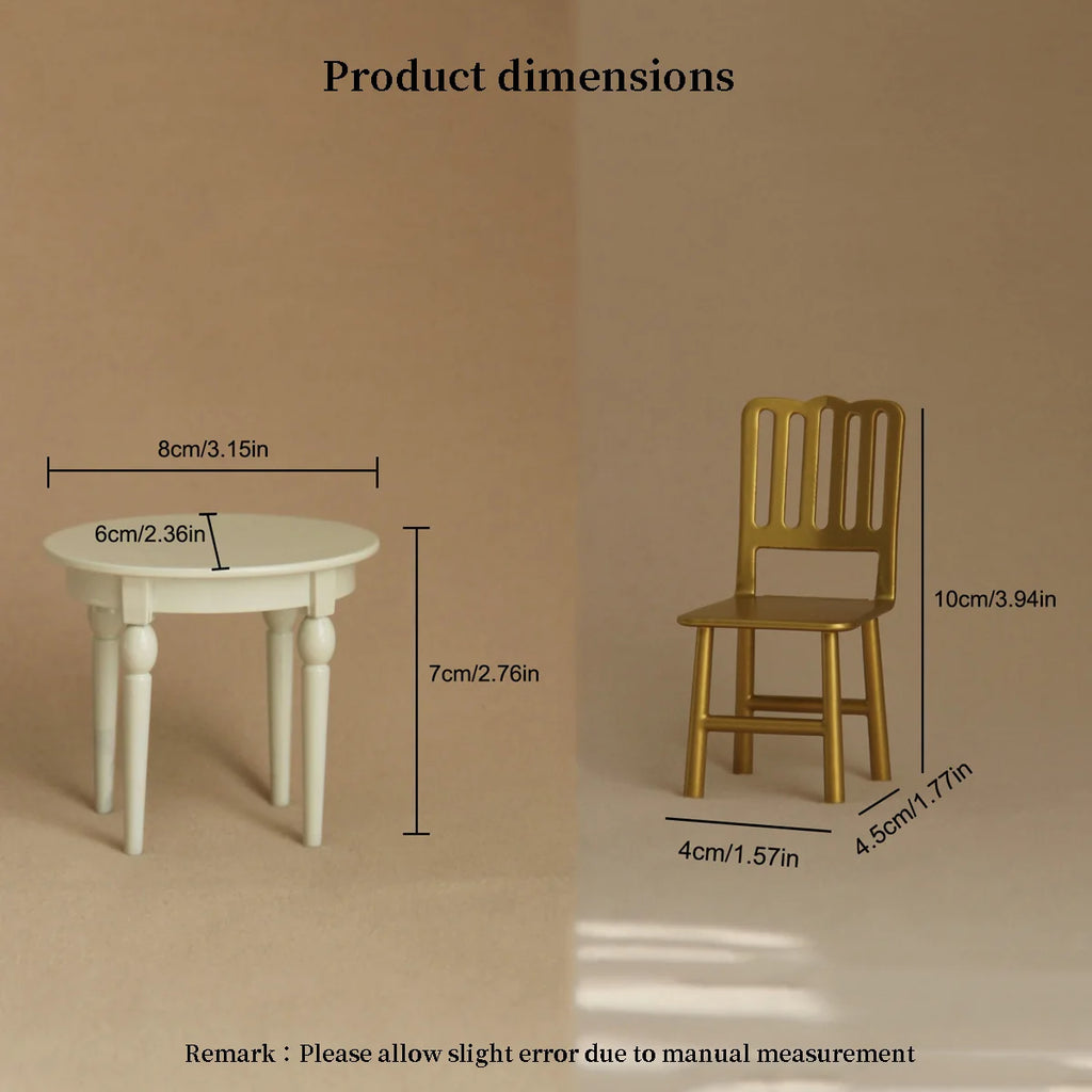 Miniature Simulation Furniture 1:12 Scale for Bathroom, Kitchen, and Bedroom, Suitable for Mini House Decorations