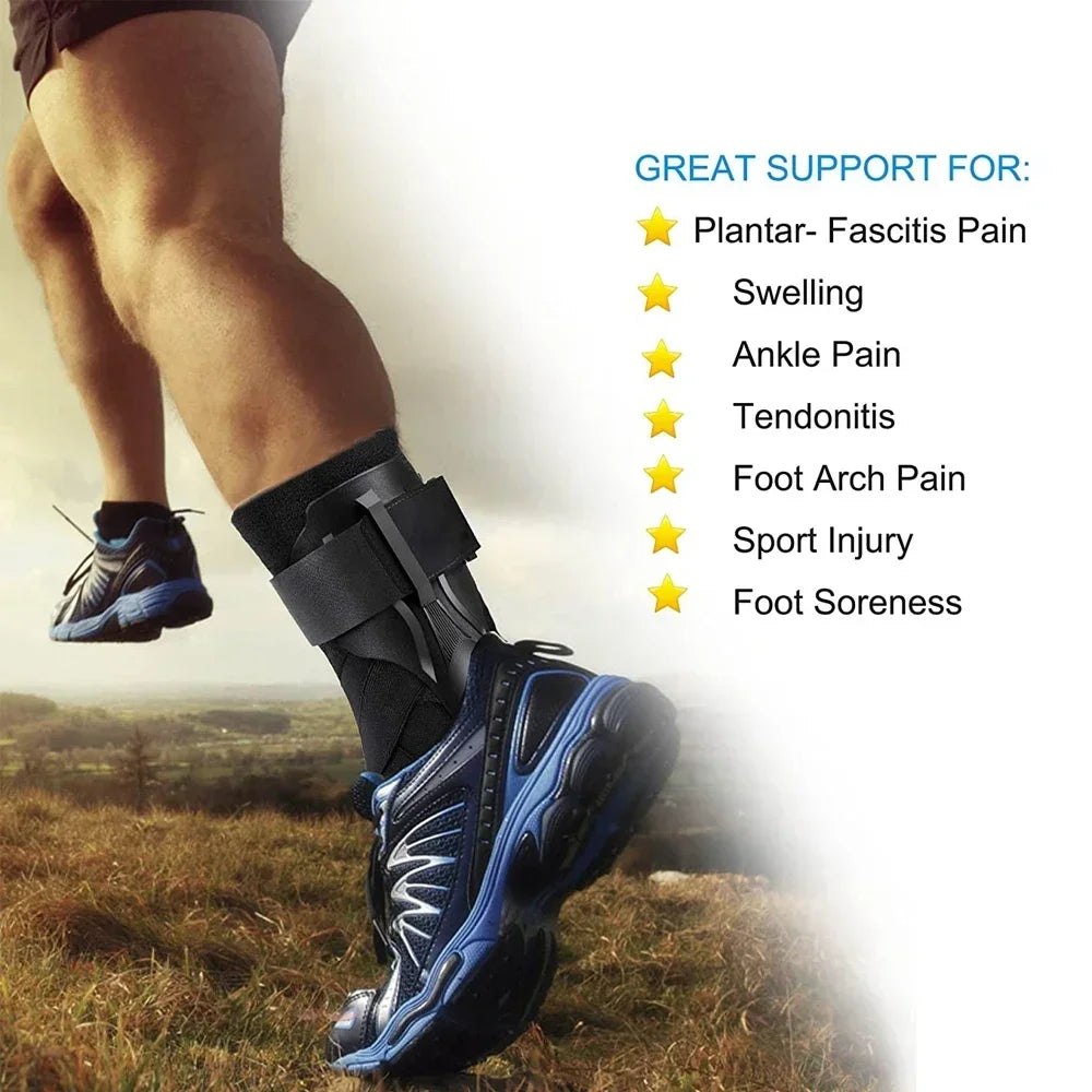 Ankle Brace for Sprained Ankle Support with Side Stabilizers for Men Women Ankle Splint Stabilizer Recovery Tendonitis