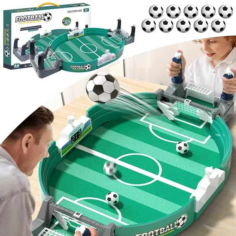 Large Desktop Football Table Children Puzzle Double Competitive Battle Football Board Game Parent-child Interactive Soccer Games