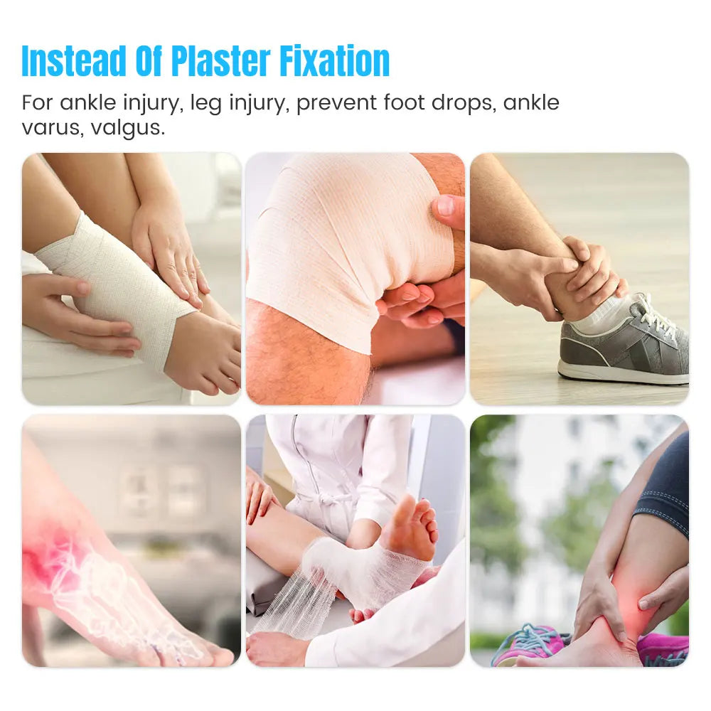 Ankle Stabilizer Injury Sprain Recovery Adjustable Ankle Fixation Brace Foot Drop Orthosis Postural Correct Rehabilitation Brace