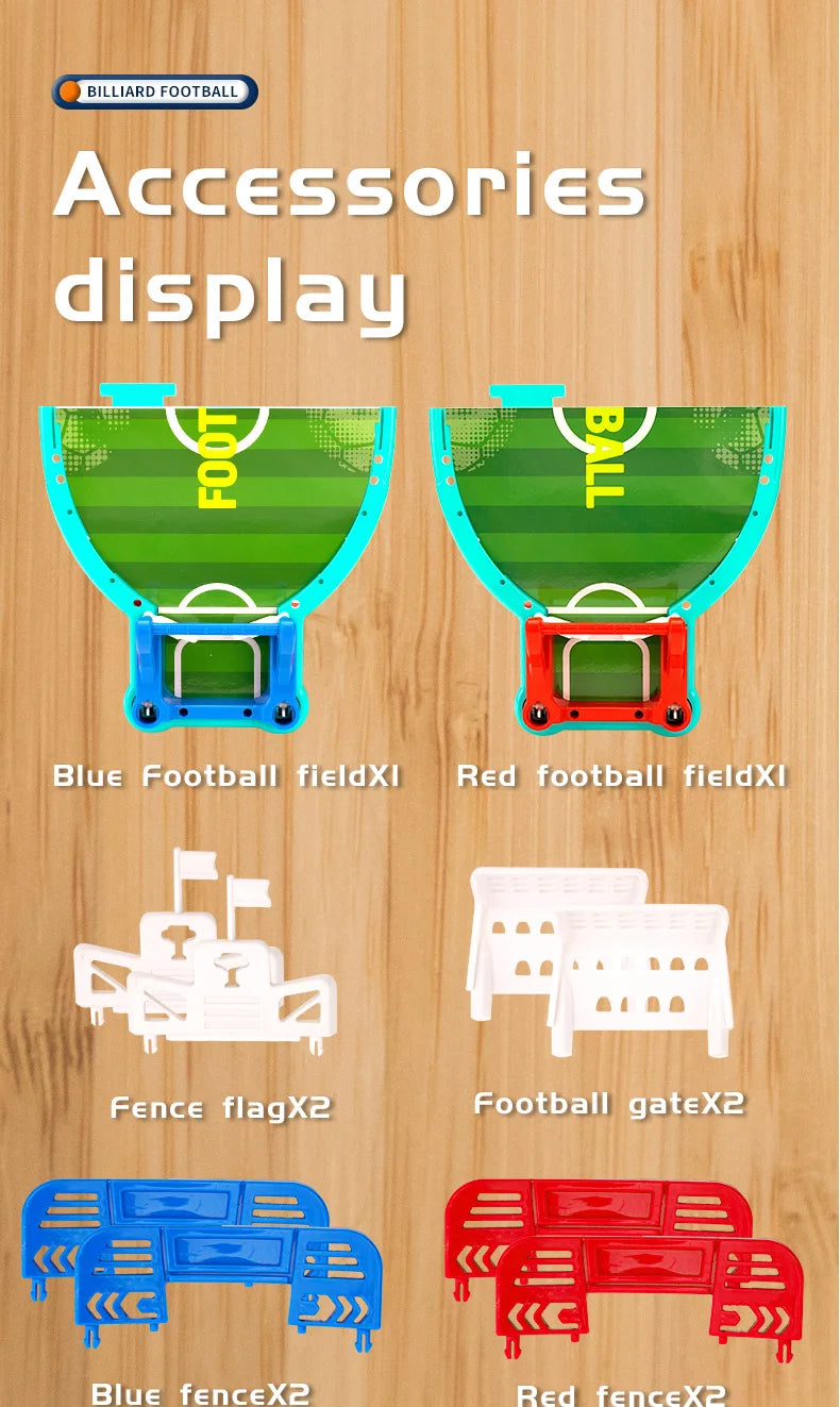 Mini Foosball Table Soccer Board Game, Interactive Football Toy for Kids 3 4 5 6+ Years Old, Indoor Family Party Playroom Game