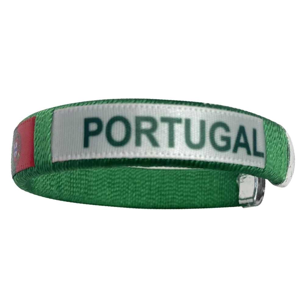 Country Flag Wristband Souvenir Diameter 65mm Sport Friendship Bracelet National Flag Style Bracelet for Football Match Cheering