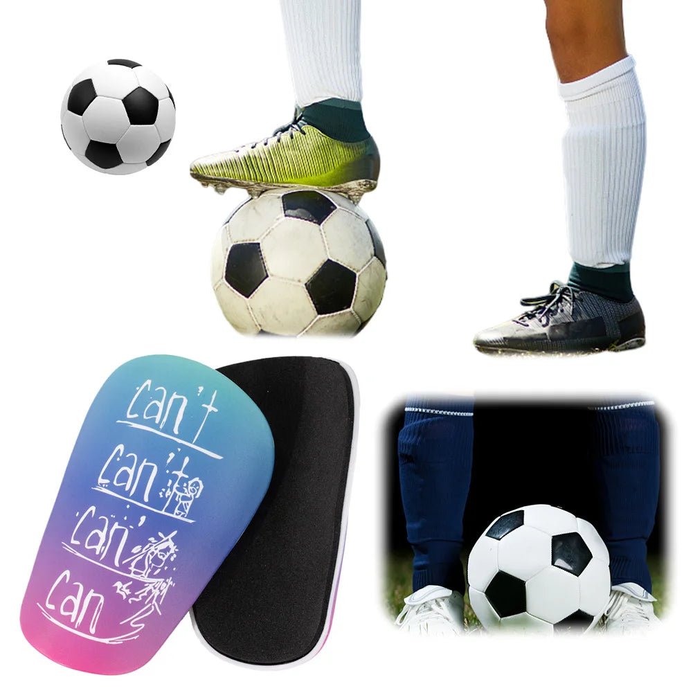 1 Pair Soccer Miniature Shin Guard EVA Mini Shin Guards Shock Absorbing Football Shin Pads Lightweight for Kids Youth and Adults