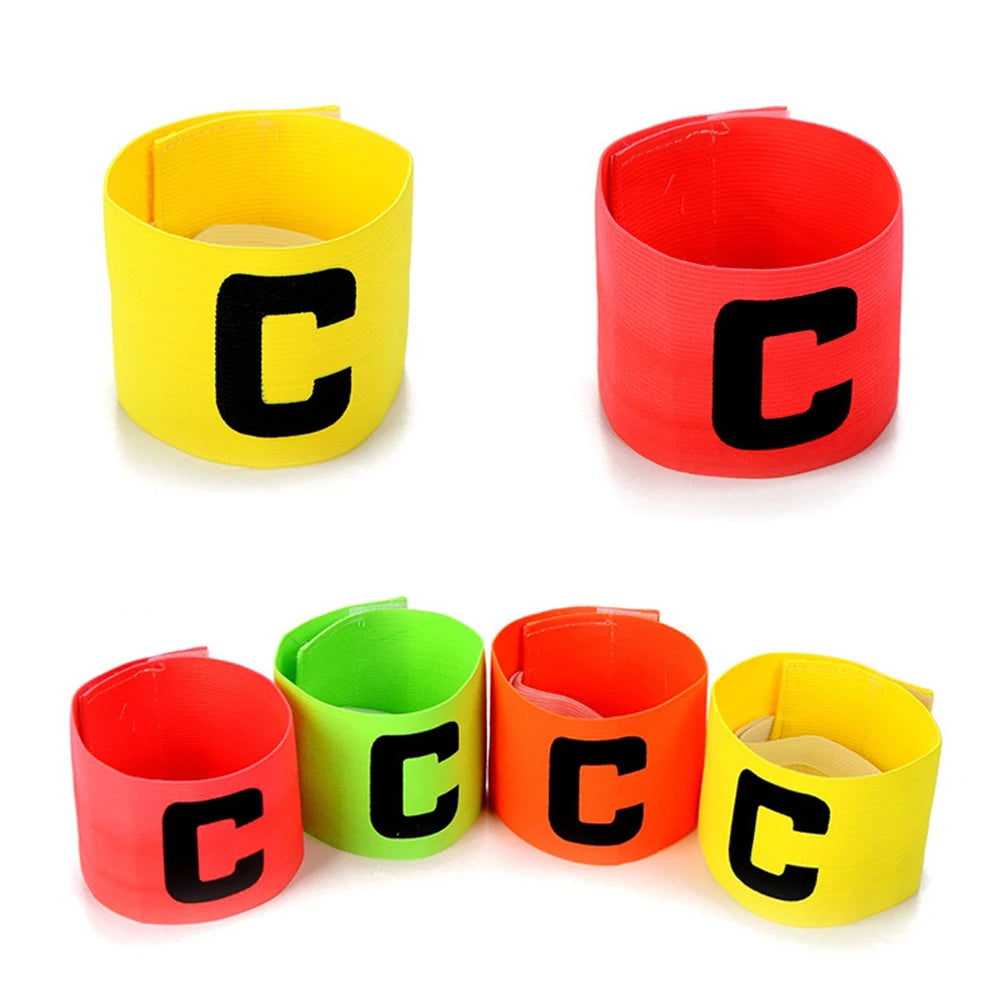 1-10PCS Kid Adults Football Captain Armband Football Training Equipment Soccer Arm Band Team Grouping Armband C Armband