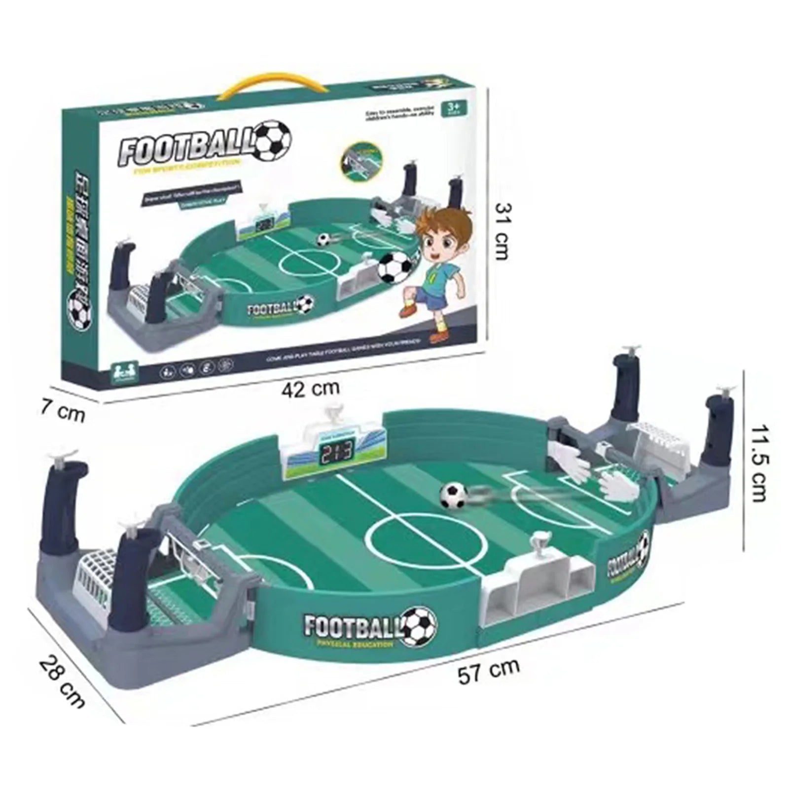 Portable Parent-child Interactive  Mini Table Soccer Sports with 2/4/7 Footballs Soccer Arcade Games Physical Education