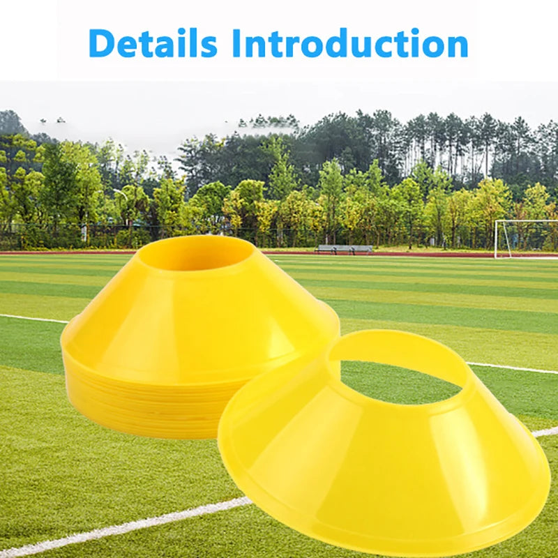 10pcs  Mini Soccer Cones Durable Soccer Training Discs  Cone Set Football Training Equipment For Kid Adults Disc Cones