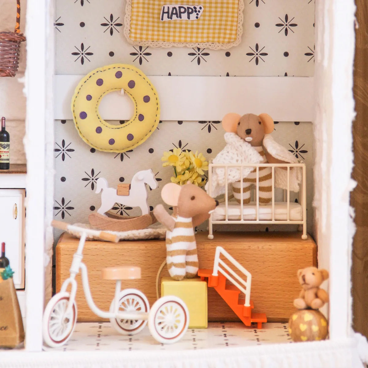 Miniature Simulation Furniture 1:12 Scale for Bathroom, Kitchen, and Bedroom, Suitable for Mini House Decorations