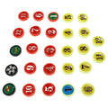 27 Pcs Football Board Magnetic Small Magnets for Soccer Sports Boards Mini