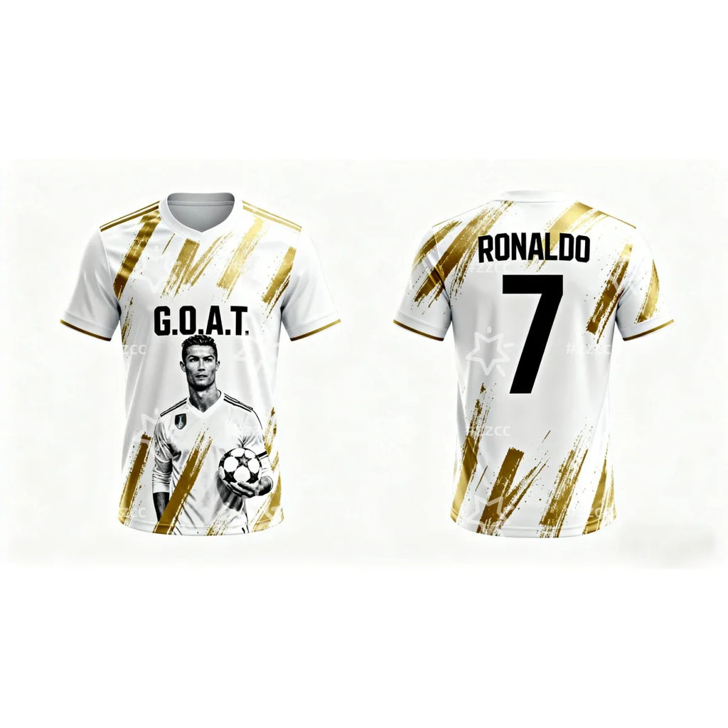 25-26 Cristiano Ronaldo Club Commemorative Football Jersey Autumn Sports Dry Quickly Men's T-Shirt Kid's Clothing Tee Y2k Woman
