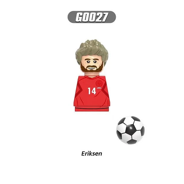Soccer World Famous Football Players Figurine Mini Action Building Block Toy Kids Gifts
