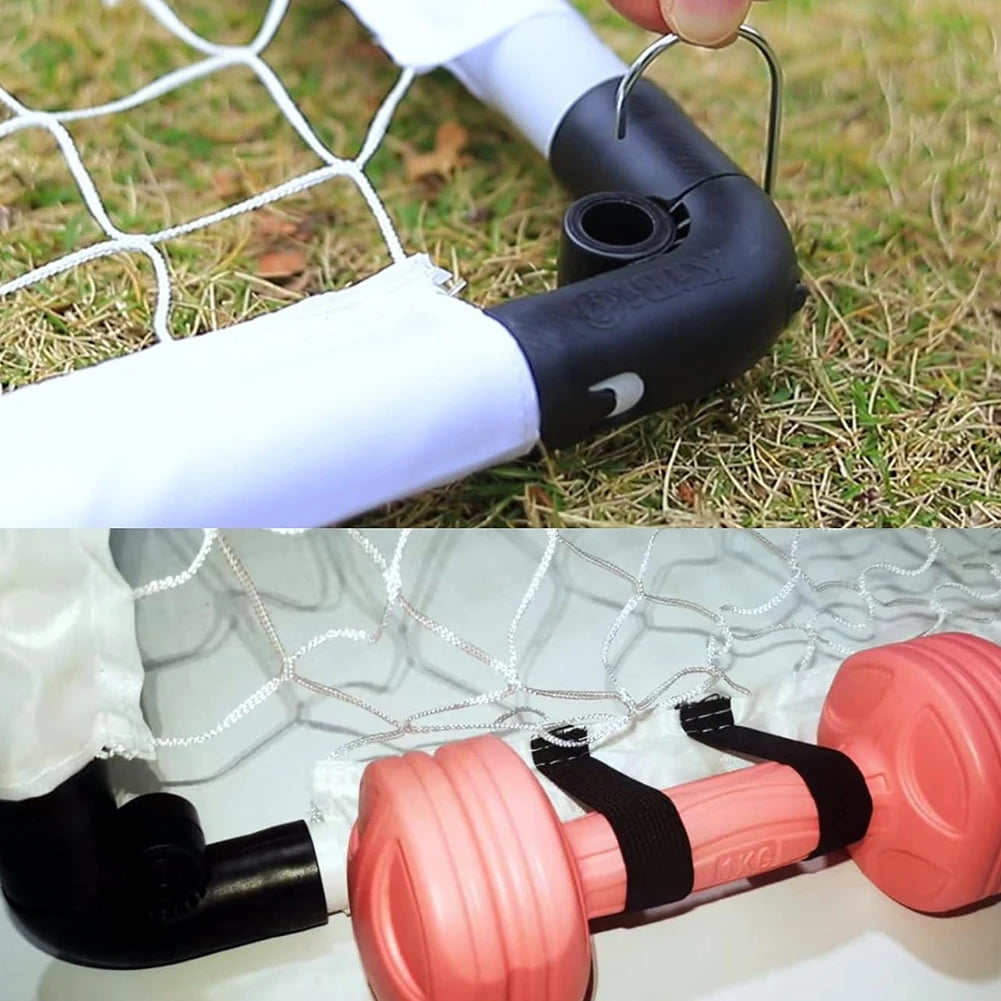 Mini Football Goal with Pump & Ball Folding Soccer Goal Weather Resistant Foldable Football Goal Post Football Sport Accessories