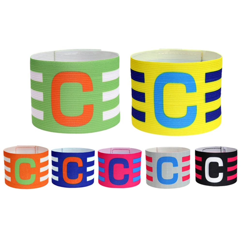 5/10pcs Kid Adults Football Captain Armband Soccer Arm Band Leader Competition Soccer Captain Group Armband Football Training