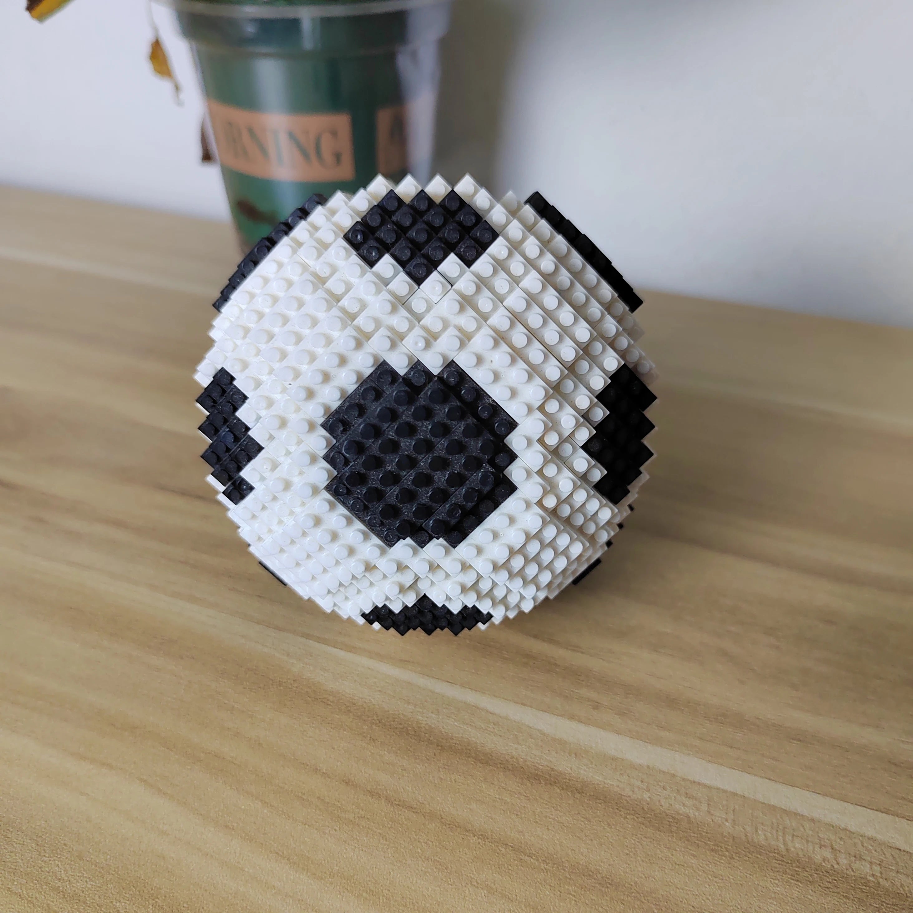 KNEW BUILT Football Model Mini Building Blocks Classical Decoration Kids Assemble Toys Soccer Funs' Gift Bricks