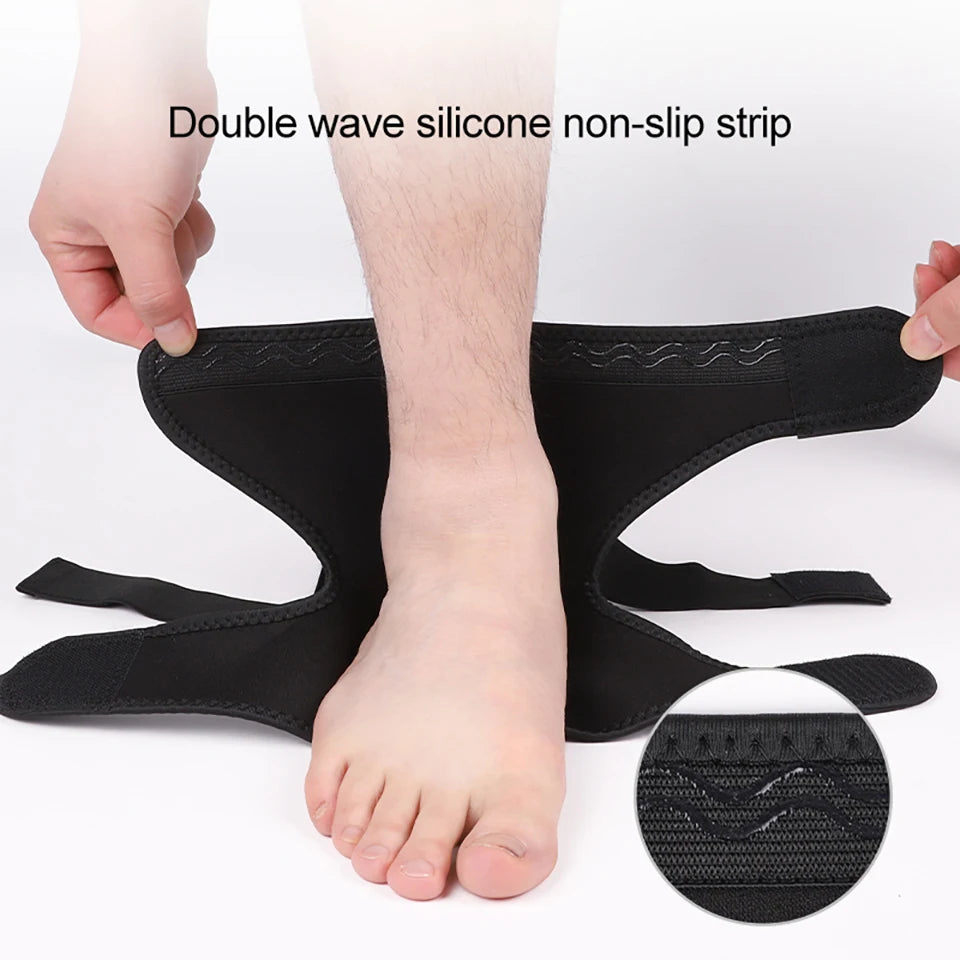 1Pcs Ankle support Comfortable Breathable Sports Compression Wraparound Ankle Protection Silicone Anti-slip Soccer Basketball