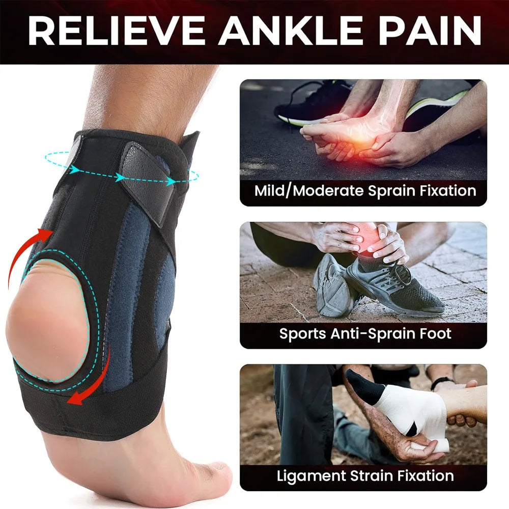 Adjustable Knob Ankle Support Brace Pressurized Support Fixed Sport Ankle Protectors Elastic Fit Breathable Ankles Stabilizers