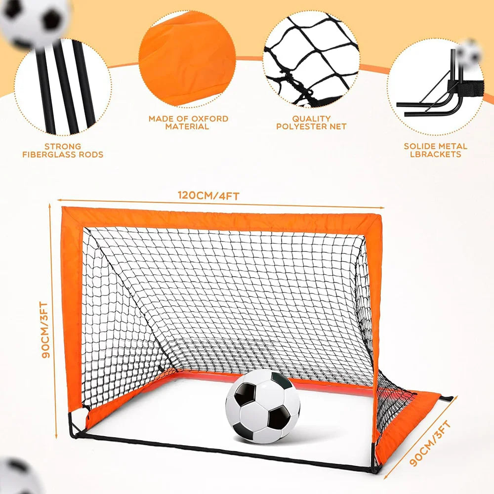 1pcs Football Goal for Garden Football Net Pop Up Goals Set Soccer Goal Net for Backyard Birthday Gift for Soccer Training ﻿