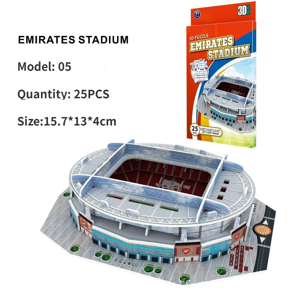 3D paper stadium puzzle model for passionate  football fans to fight with your home team