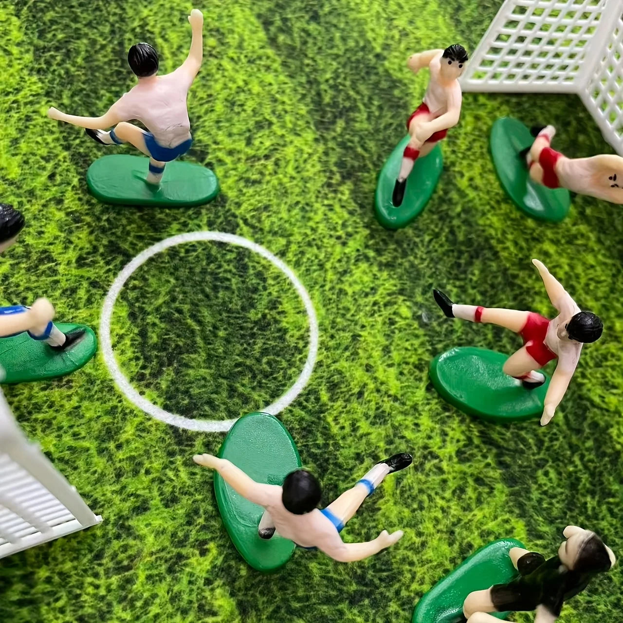 9pcs/set Football Boy Cake Decoration Soccer Field Players Doll Cupcake Topper Happy Birthday Party Decor Sports Kids Boy